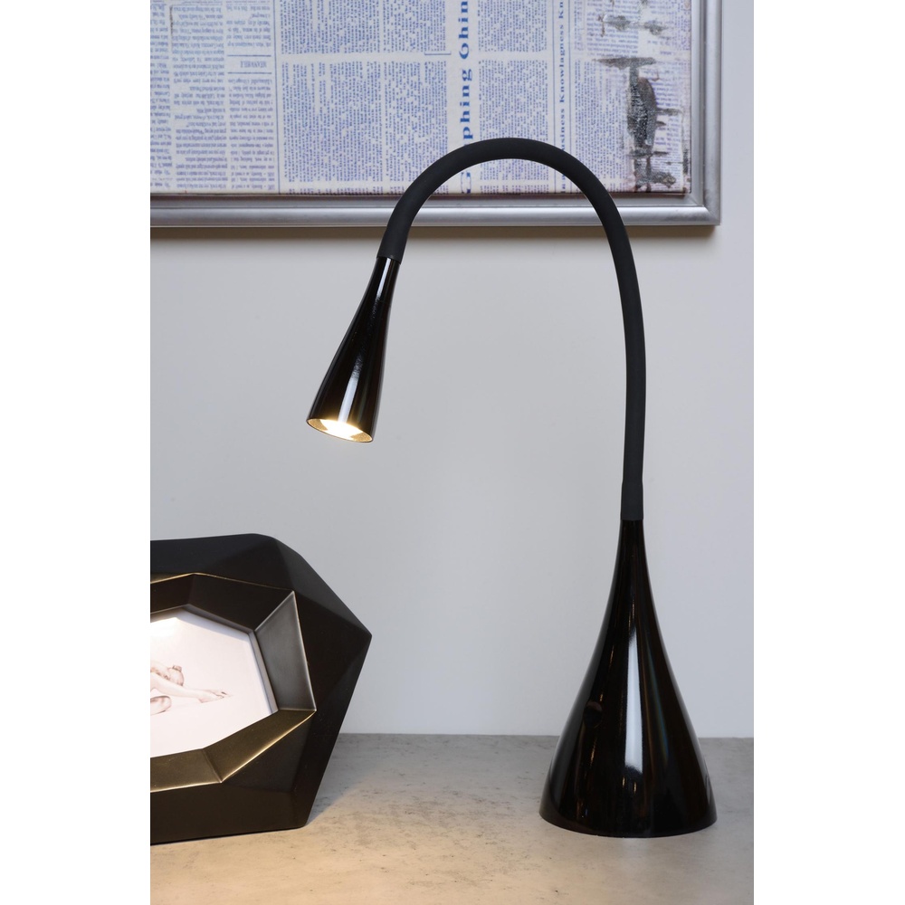 Lucide BureaulampZozy zwart - 18650/03/30